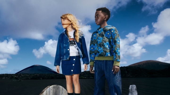 Image of a models in Kenzo outfits